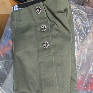 Elegant Olive Women's Skort with Button Accents